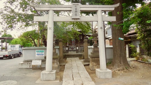 利田神社（北品川）の「鯨塚」【2017/8/4】