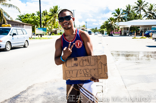 マジュロでの戦車風景