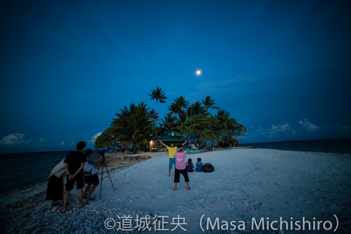 ジープ島で見られる月光