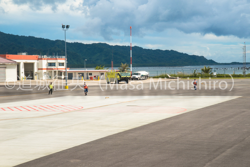 たまに故障するミクロネシアの消防車