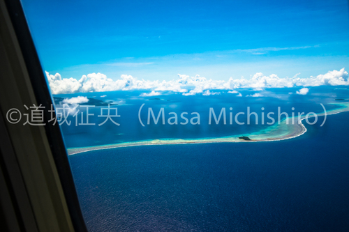 ダーウィンの沈降説、堡礁の島がミクロネシアにある