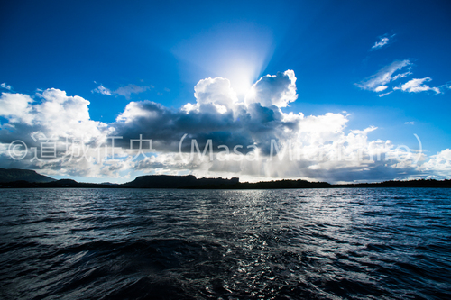 ソケースロックに沈む太陽