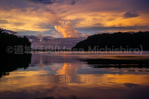 ポンペイで見た夕陽