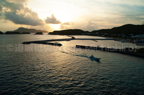 阿嘉島の夕陽