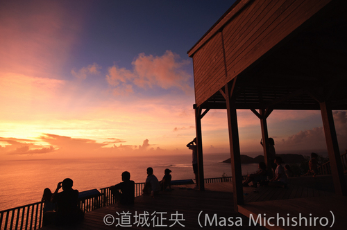 航空障害になるらしいですが素晴らしい夕陽