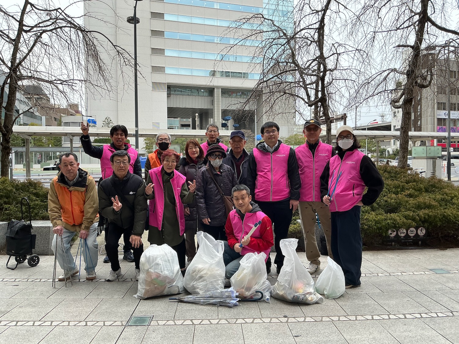 桜開花前のクリーンアップ活動終了【2025/3/15】
