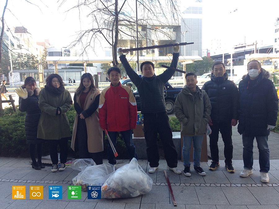 中目黒美化委員会による活動【2019/1/11】