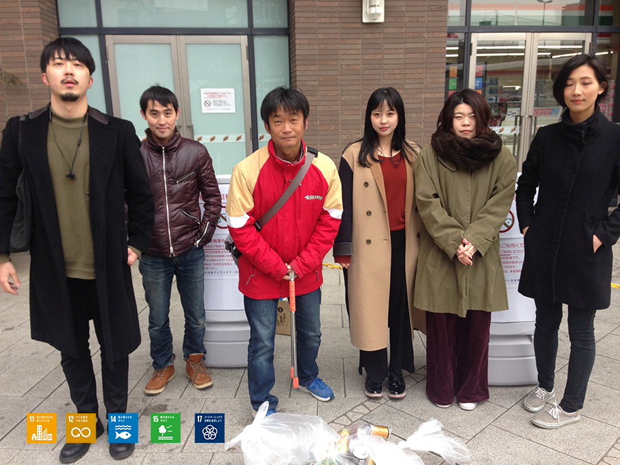 目黒川沿いの清掃【2019/2/15】