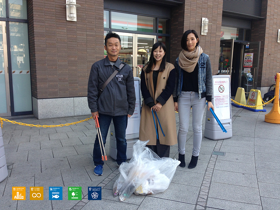 目黒川沿いの清掃【2019/3/15】