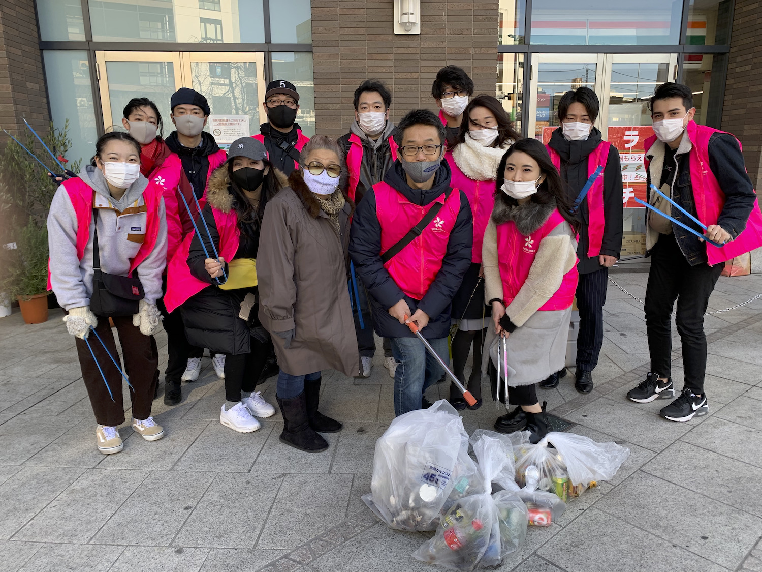 中目黒村美化委員会による目黒川定期清掃、その報告【2021/1/29】