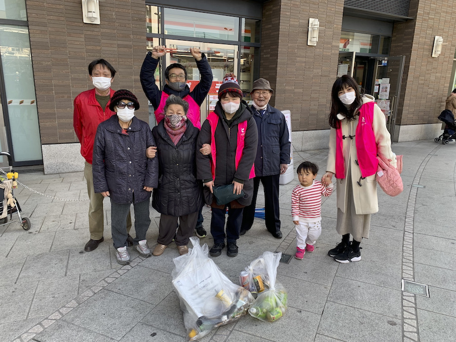美化委員会による目黒川定期清掃、初の土曜開催【2021/2/13】