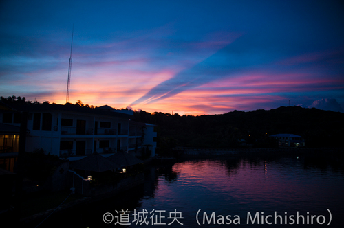 ヤップの夕暮れ