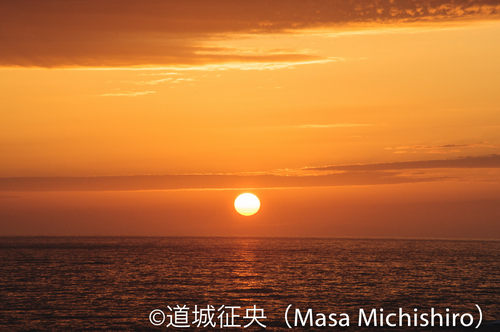 母島の夕陽は･･････
