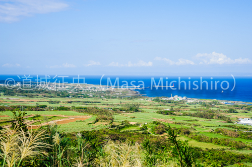 のどかな喜界島の全景