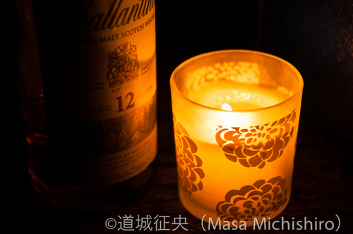 天然水で作る水割り