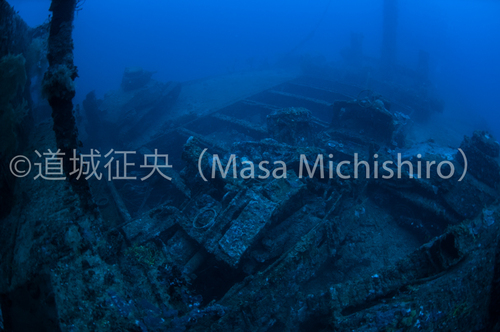 桑港丸のデッキ